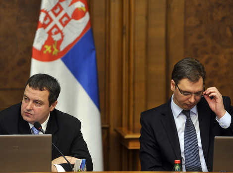 Ivica Dačić i Aleksandar Vučić (Foto: AFP)