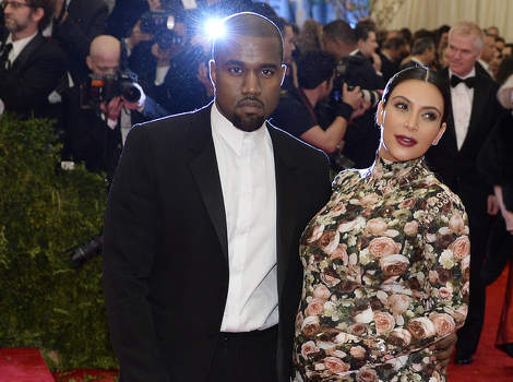 Kanye West i Kim Kardashian (Foto: AFP)