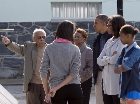 Obama na ostrvu Roben (Foto: AFP)