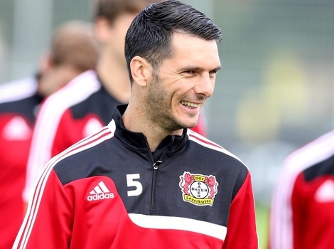 Emir Spahić na današnjem treningu Leverkusena