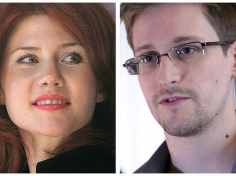 Anna Chapman i Edward Snowden (Foto: AFP)