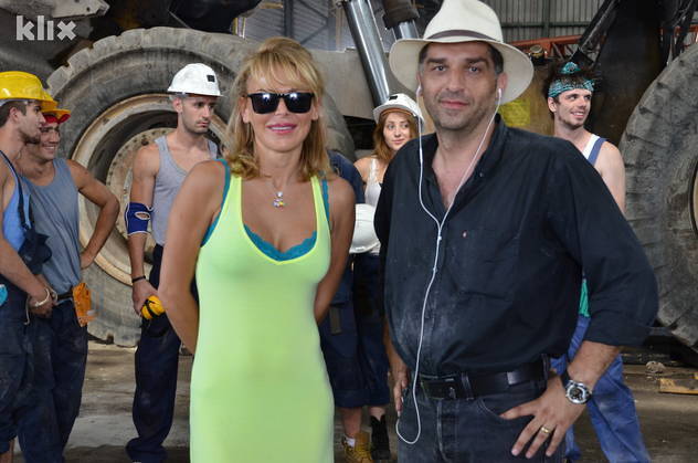 Sanela Jenkins i Danis Tanović na snimanju spota (Foto: Arhiv/Klix.ba)