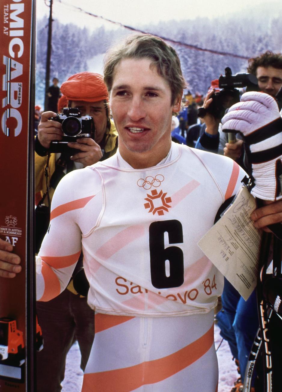 Bill Johnson u Sarajevu 1984. godine (Foto: AFP)