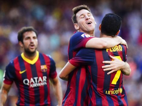 Fabregas, Messi i Pedro slave pogodak