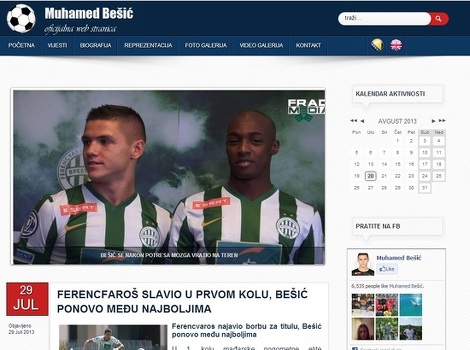 Bh. reprezentativac Muhamed Bešić otvorio oficijelnu web stranicu