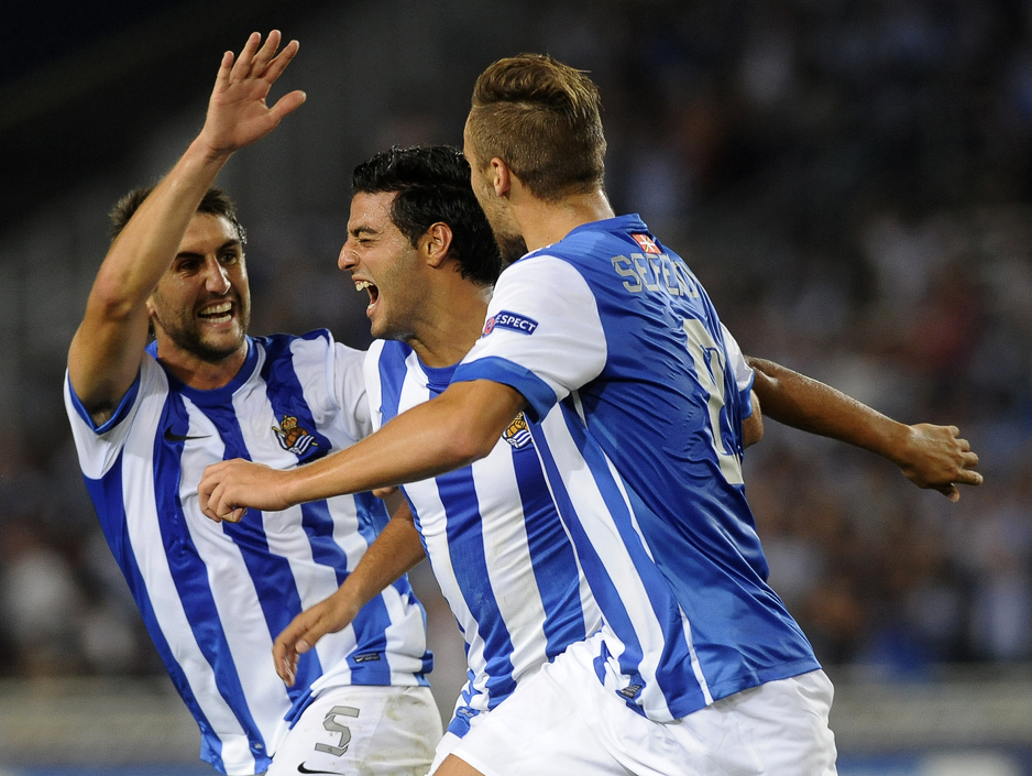 Real Sociedad slavio protiv Lyona (Foto: AFP)