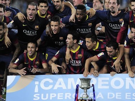 Slavlje igrača Barcelone (Foto: AFP)