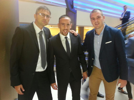 Novinar Bakir Tiro , Franck Ribery i novinar Miloš Antić