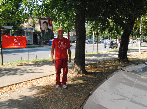 Đuro Čekić započeo "val" štrajkova u parku Mladen Stojanović (Foto: Arhiv/SRNA)