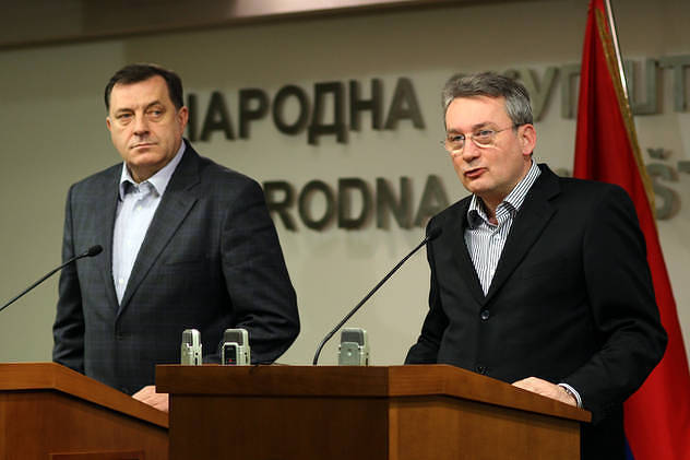 Lideri SNSD-a i SDS-a: Milorad Dodik i Mladen Bosić