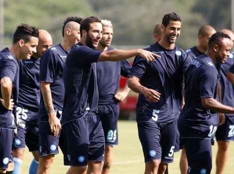 Igrači Napolija na treningu (Foto: AFP)