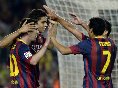 Slavlje igrača Barcelone (Foto: AFP)
