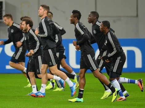 Igrači Chelseaja na treningu (Foto: AFP)