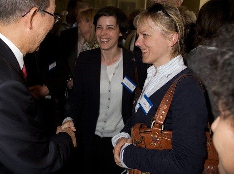 Arminka Helić u društvu Ban Ki-moona, generalnog sekretara Ujedinjenih nacija