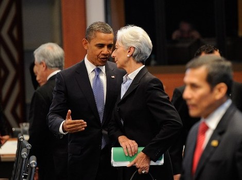 Christine Lagarde i Barack Obama (Foto: AFP)