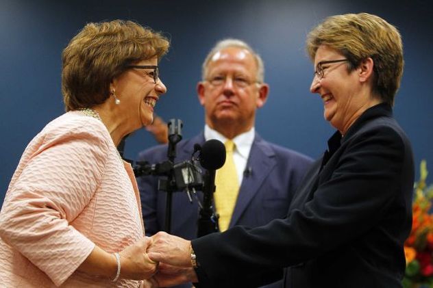 Beth i Joanne (Foto: AFP)