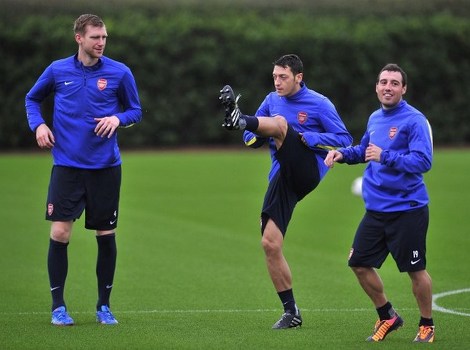 Nogometaši Arsenala na treningu (Foto: AFP)