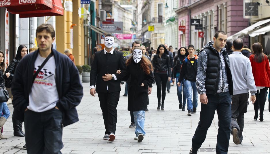 Podrška Maršu miliona maski (Foto: Klix.ba)