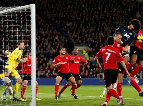 Detalj sa utakmice Cardiff - United (Foto: AFP)