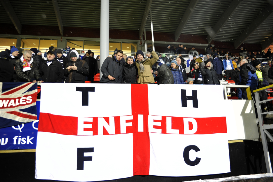 Navijači Tottenhama na stadionu Alfheim u Norveškoj (Foto: AFP)