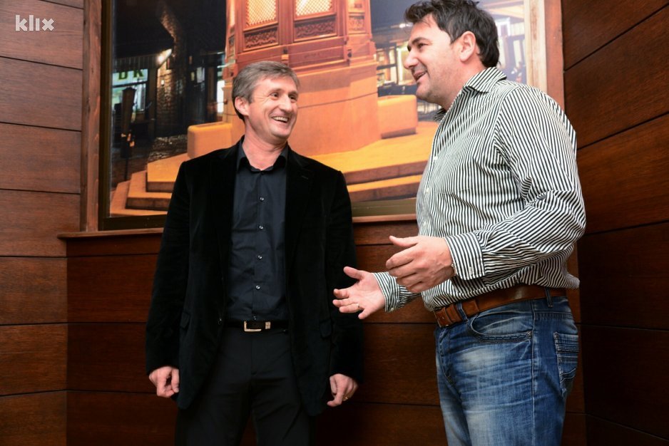 Robert Jarni i Abdulah Ibraković, sportski direktor FK Sarajevo (Foto: Nedim Grabovica/Klix.ba)