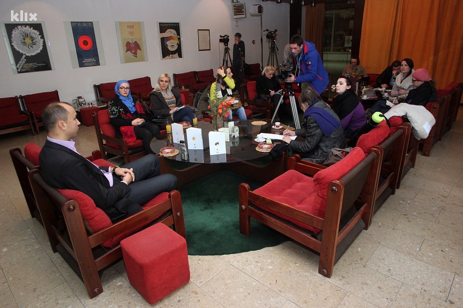Konferencija za medije u Collegium artisticumu (Foto: Davorin Sekulić/Klix.ba)