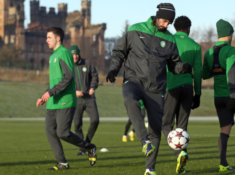 Nogometaši Celtica na treningu (Foto: AFP)