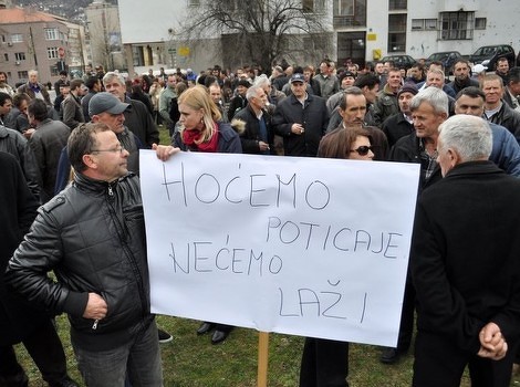 Sa jednog od protesta (Foto: Arhiv/Klix.ba)