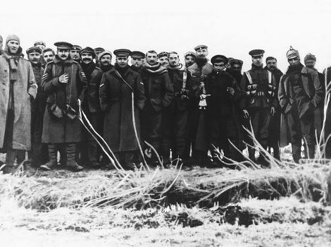 Njemački i britanski vojnici na Božić 1914. godine