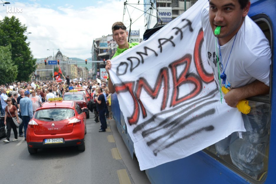 Sa protesta za JMBG (Foto: Klix.ba)