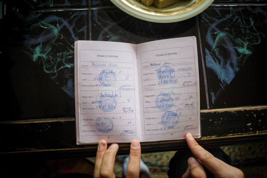 Ocjene jednog od stipendista Anesa Halilovića (Foto: Fondacija Bosana)