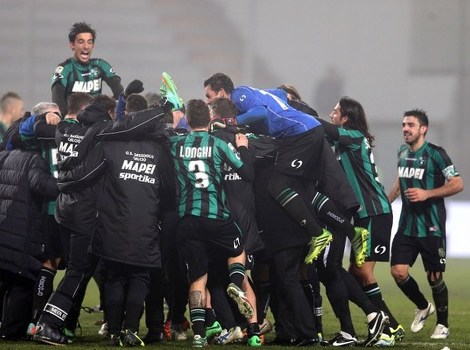 Slavlje igrača Sassuola (Foto: AFP)