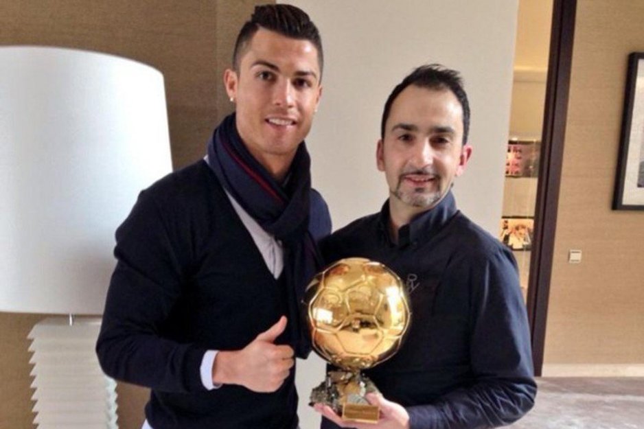 Cristiano Ronaldo sa frizerom Miguelom Sierom