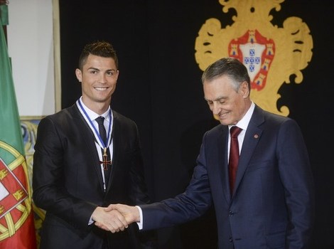 Cristiano Ronaldo i predsjednik Portugala (Foto: AFP)