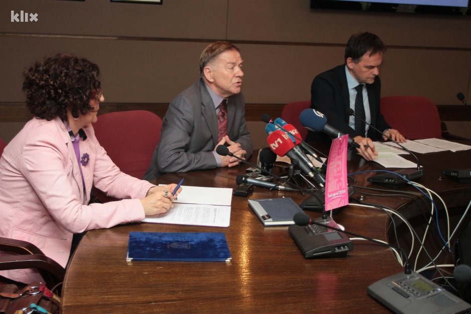 Sa današnje konferencije za novinare (Foto: Feđa Krvavac/Klix.ba)
