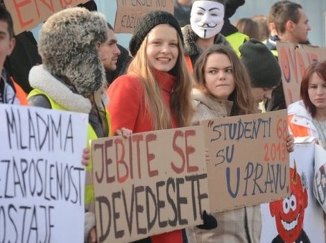 Sa studentskih protesta (Foto: Arhiv/Klix.ba)