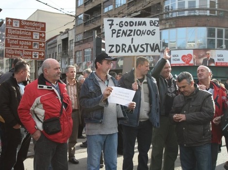 Demonstranti u Sarajevu traže bolje uslove za život (Foto: Klix.ba)