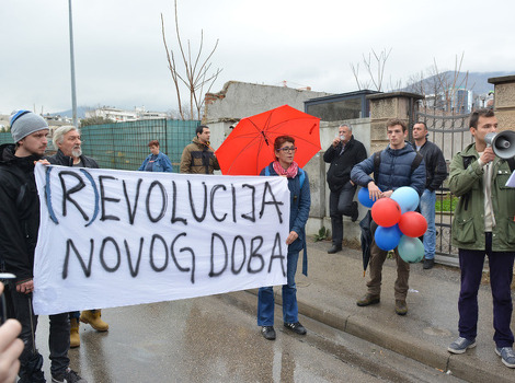 S jučerašnjih protesta u Mostaru