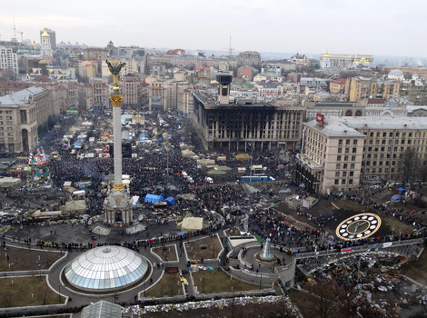 Trg nezavisnosti u Kijevu danas (Foto: AFP)