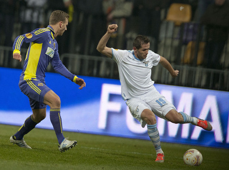 Senad Lulić u prvoj utakmici protiv Maribora (Foto: EPA)