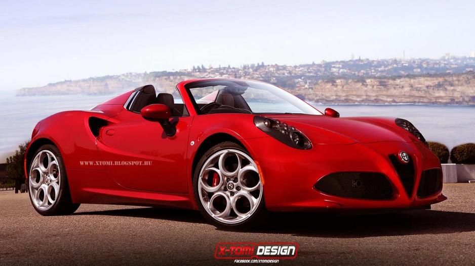 Alfa Romeo 4C Spider (render)