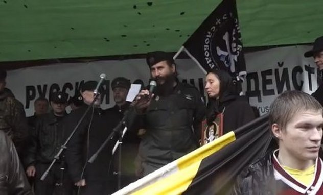 Milutin Mališić tokom govora koji je navodno snimljen na Krimu