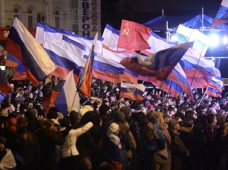Građani Krima slave rezultate referenduma (Foto: AFP)