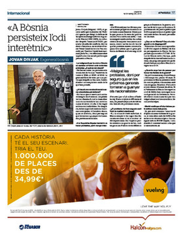 Tekst u listu El Periodico