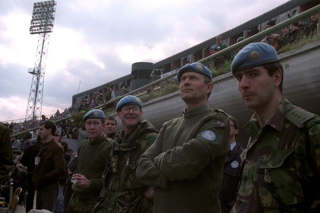 General UNPROFOR-a Michale Rose na Koševu 20. marta 1994. godine