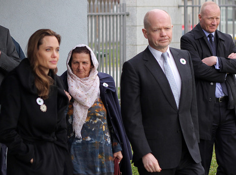 Angelina Jolie, Kada Hotić i William Hague (Foto: Davorin Sekulić/Klix.ba)