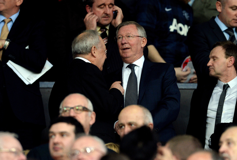 Alex Ferguson na tribinama Old Trafforda (Foto: AFP)