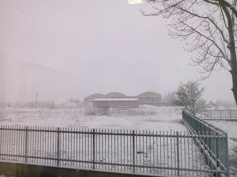 Snježno jutro u Bosanskom Petrovcu (Foto: Čitatelj/Klix.ba)