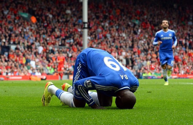 Demba Ba nakon postignutog gola (Foto: AFP)