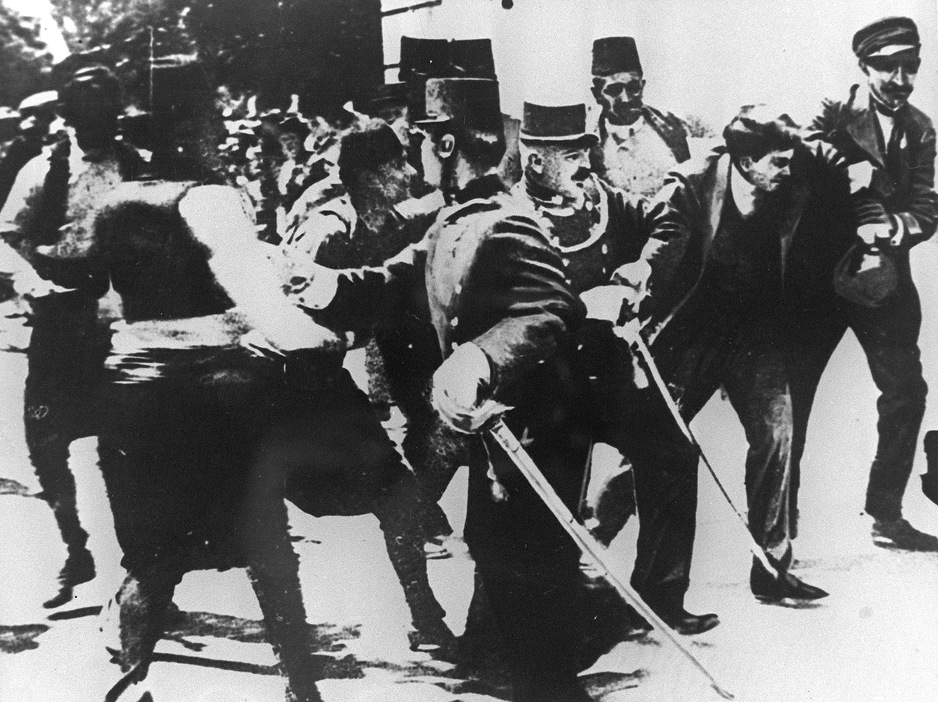 Hapšenje Gavrila Principa u Sarajevu (Foto: AFP)